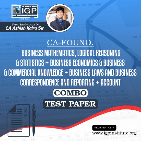 CA -Foundation- Combo Full course Test