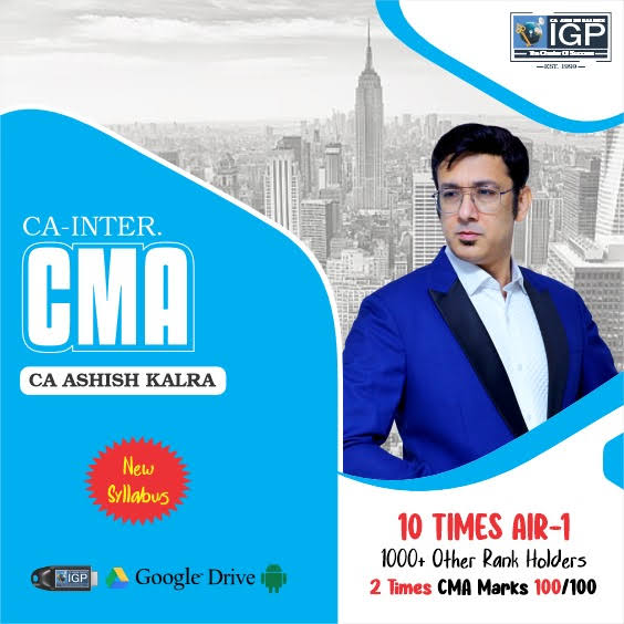CA Inter Cost and Management Accounting by CA Ashish Kalra