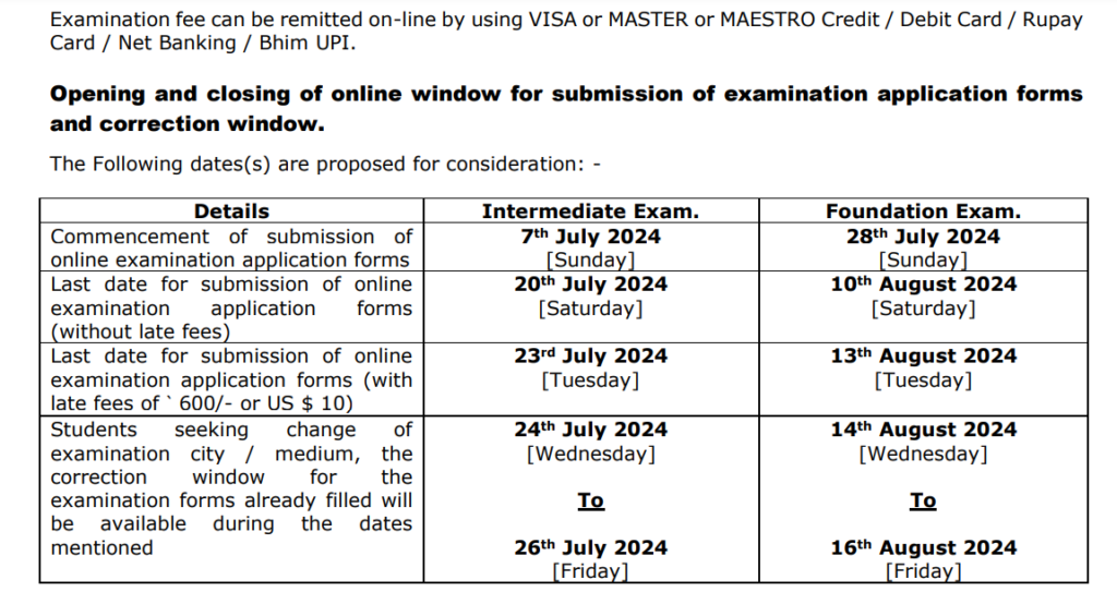 Official Notification Online Form Window Screenshots