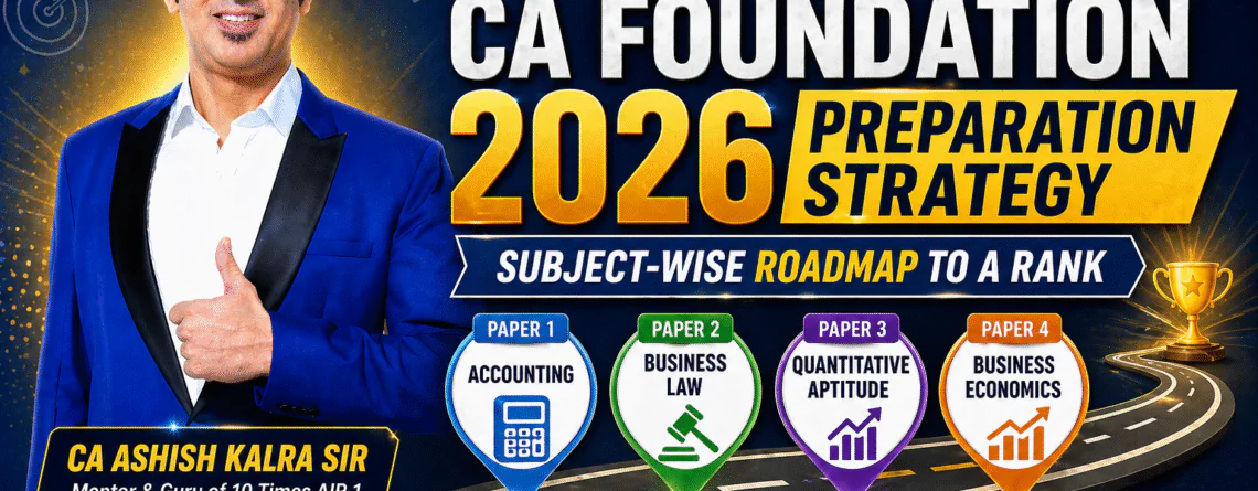 CA Foundation 2026 Preparation Strategy