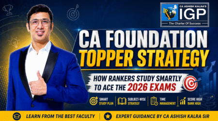 CA Foundation Topper Strategy
