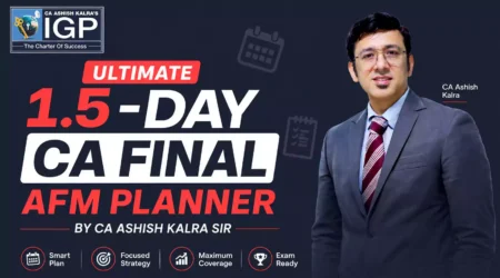 Ultimate 1.5 Days CA Final AFM Planner