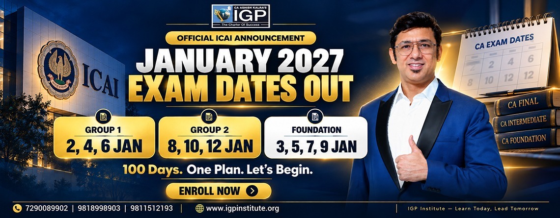 CA Inter & Foundation January 2027 Exam Dates