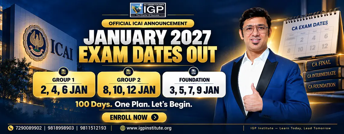 CA Inter & Foundation January 2027 Exam Dates